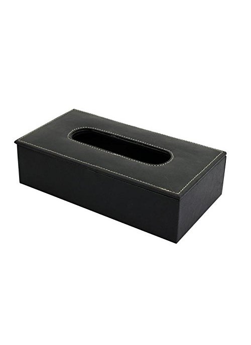 THE RUNNER THE RUNNER Premium Car Tissue Box HolderRectangular Napkin HolderTissue Holder for car DispenserFacial Tissue Box Holder for Home Office Car Black  - Image 3