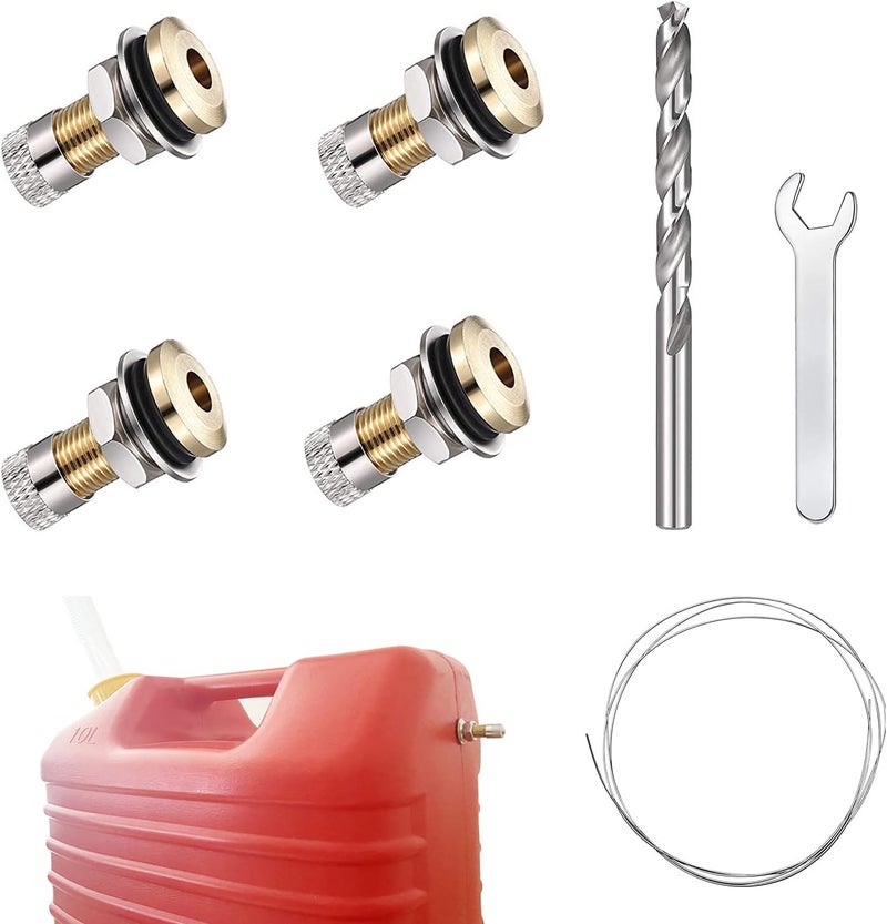 Gircss Gas Can Vent Cap, 4 Pack Fuel Gas Can Vent Caps Gas Can Replacement Vent Plugs, Fuel Gas Tank Vent Caps Enhances Flow for Faster Refills Practical versatile construction - Image 1