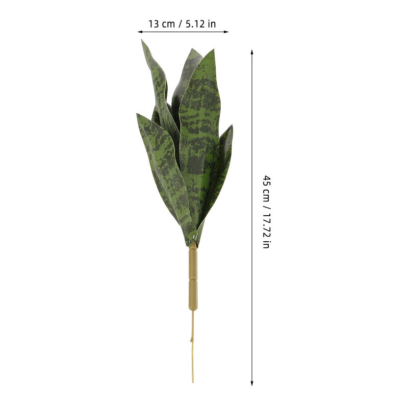 Faux Snake Plant Artificial Snake Plant Green Leaf Ornament Decorative Snake Plant - Image 2