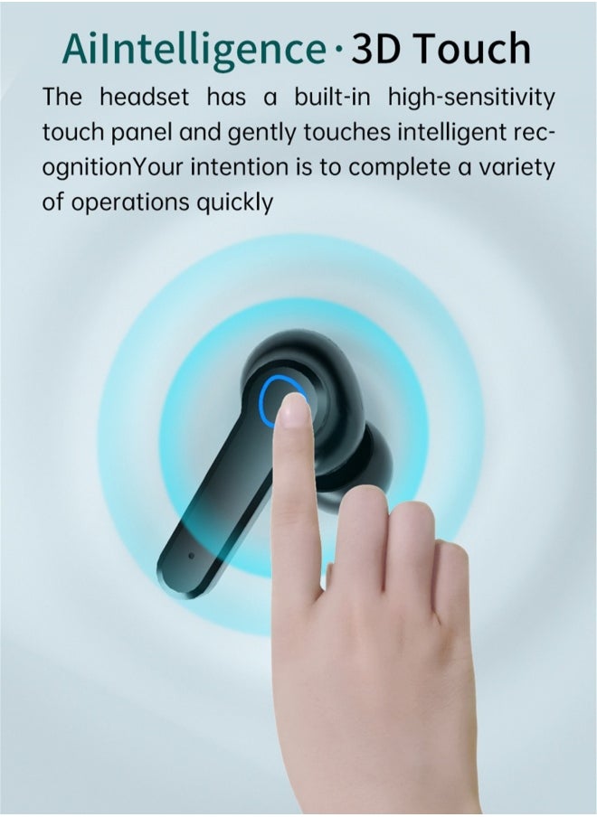Generic - TWS  wireless bluetooth headset touch sports in-ear headset waterproof noise reduction binaural bluetooth 5.1 headset wireless earbuds true wireless compatible apple Suitable for Android and other sys - Image 1