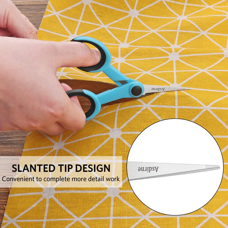 Asdirne Premium sewing Scissors Bundle, Perfect Sewing Partners, Sharp and Durable, Comfortable Handle, Contains 9â€Fabric scissors, 5â€Detail Shear, 3.9â€Embroidery Scissors, 4.8â€Thread Snips - Image 5