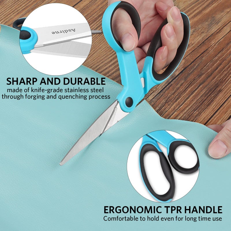 Asdirne Premium sewing Scissors Bundle, Perfect Sewing Partners, Sharp and Durable, Comfortable Handle, Contains 9â€Fabric scissors, 5â€Detail Shear, 3.9â€Embroidery Scissors, 4.8â€Thread Snips - Image 3