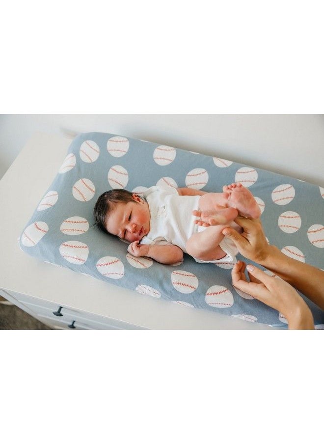 Copper Pearl Premium Knit Diaper Changing Pad Cover"Slugger" By Copper Pearl  - Image 3