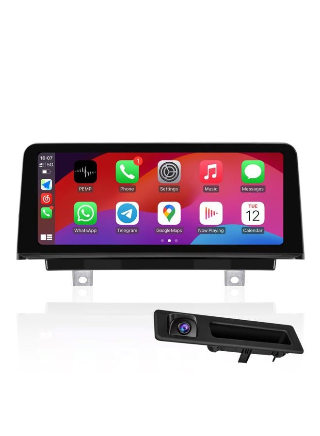 PEMP CarPlay Android Auto Monitor Linux Screen for BMW (2012-2017) 3 Series F30 NBT CIC System with a 720P AHD Revers Camera - Image 1
