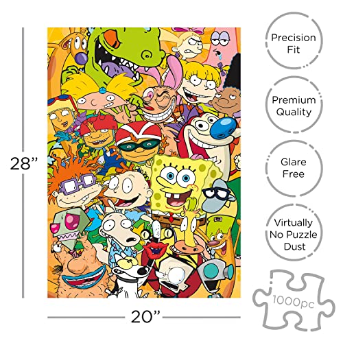 Aquarius Nickelodeon 90s Puzzle (1000 Piece Jigsaw Puzzle) - Officially Licensed Nickelodeon Merchandise & Collectibles - Glare Free - Precision Fit - 20 x 28 Inches - Image 2