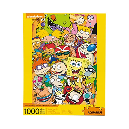 Aquarius Nickelodeon 90s Puzzle (1000 Piece Jigsaw Puzzle) - Officially Licensed Nickelodeon Merchandise & Collectibles - Glare Free - Precision Fit - 20 x 28 Inches - Image 1