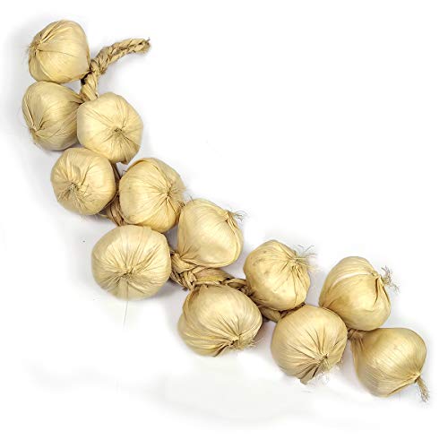 Crystu Artificial Onion with Garlic Simulation Foam Vegetables Fake Onion Hanging String Home Decoration Pack of Combo - Image 2