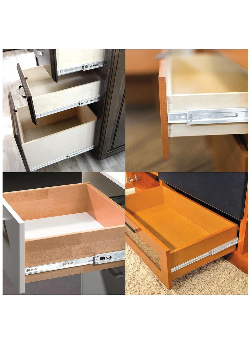 Duravel Duravel Cabinet Rails Drawer Track Slides For Computer Table Clothing Cabinets With Wheels (12 inch)  - Image 2