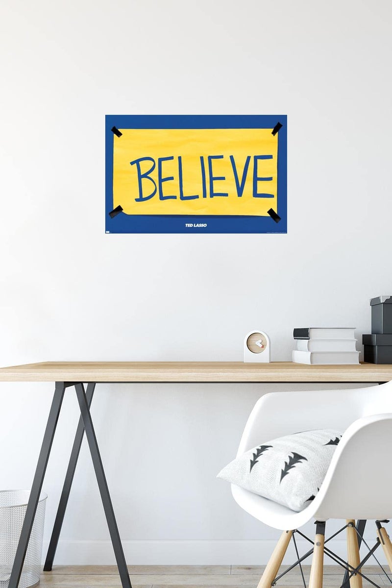 Trends International Ted Lasso - Believe Wall Poster, 14.725" x 22.375", Premium Unframed Version - Image 4