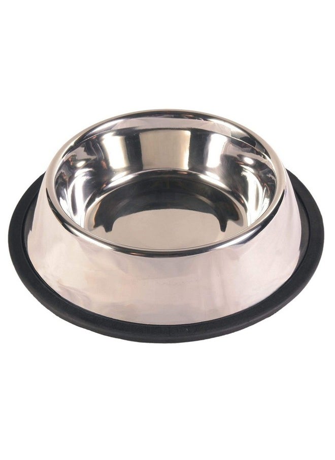 Sage Square Dog Stainless Steel Bowl With Anti Skid/Slip Rubber Base For Food And Water With Squeaky Pet Toy For Pets, Dogs, Puppy, Cat, Kittens (1600Ml Plain)  - Image 1