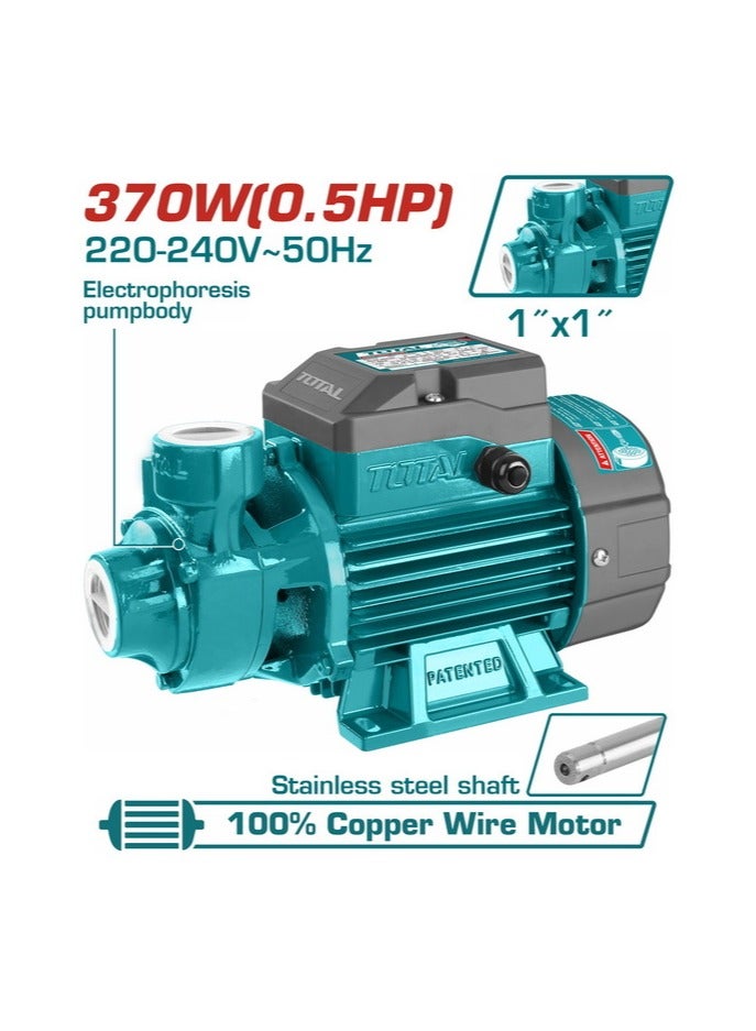 TOTAL Water pump 370W 0.5HP TWP137063 - Image 2