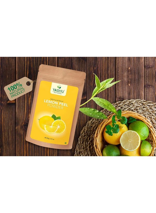YASHU بودرة الوجه من قشر الليمون النقي وقشر البرتقال للبشرة الدهنية وتنظيف المسام؛ بودرة وجه طبيعية متوهجة مضادة لحب الشباب (200 جرام) - Image 5