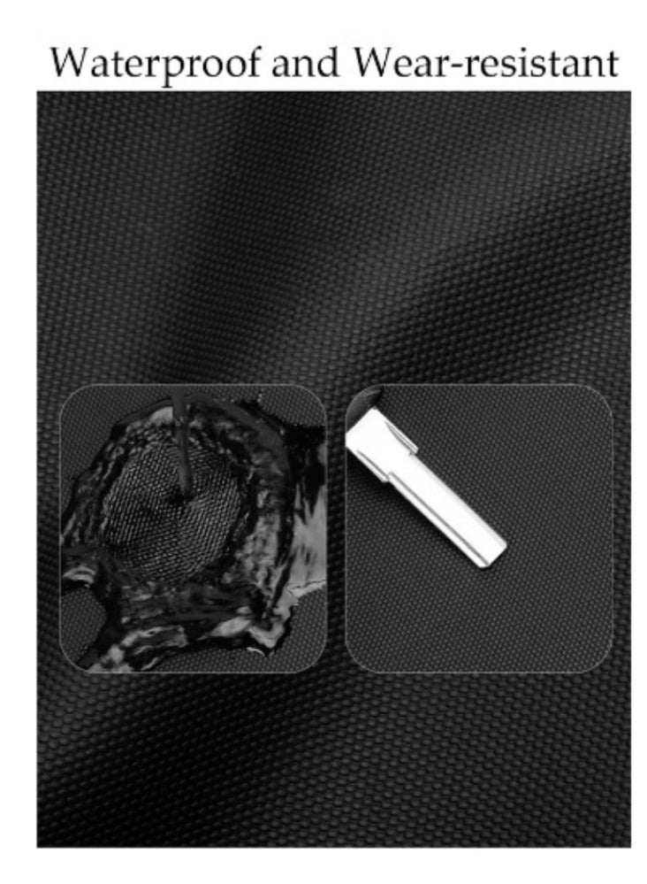 DUNISO Lightweight Black Backpack | Waterproof, Portable, Minimalist & Practical - Image 5