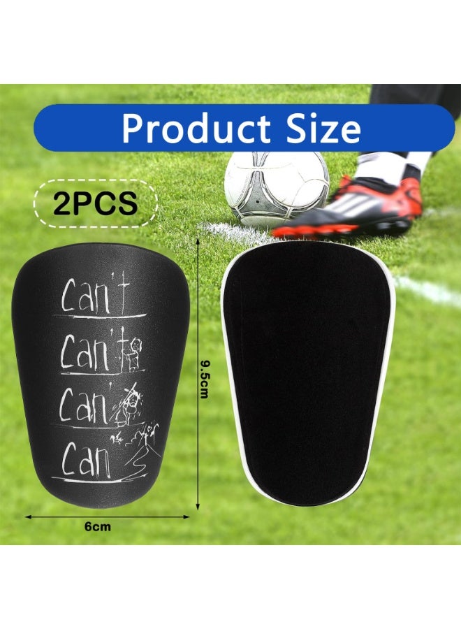 Chabeia Shin Guards for Football, Lightweight Shin Pads for Football Kids Anti-Impact Football Shin Guards for Boys, Mini Football Kit Accessories, Black 1 Pair - Image 2