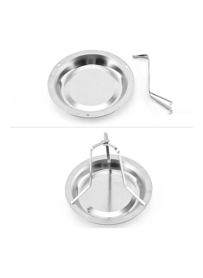 NIBEMINENT Stainless Steel Vertical Roaster Chicken Stand Holder Silver 19.5x16cm  - Image 5