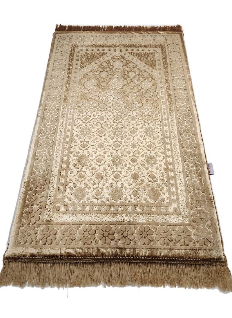 Museum - Museum Memory Foam Prayer Mat Dana. Velvet Comfortable Prayer Rug. Elegant Essential Design Sajadah with Foam. - Image 1