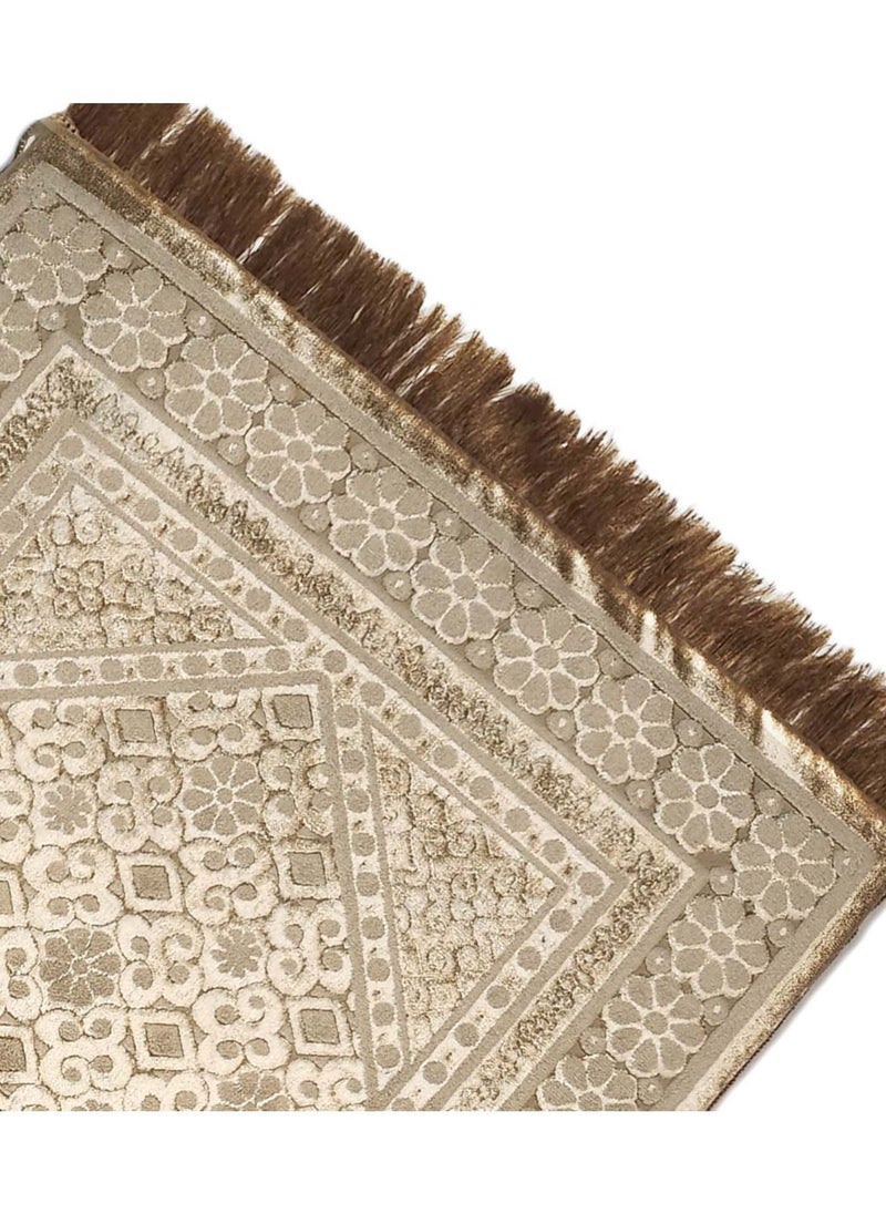 Museum - Museum Memory Foam Prayer Mat Dana. Velvet Comfortable Prayer Rug. Elegant Essential Design Sajadah with Foam. - Image 1