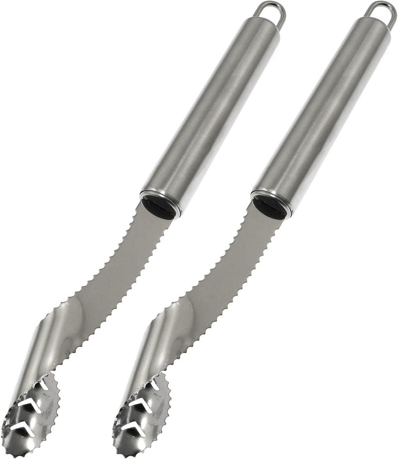 HomeAra 1pcs, Serrated Seed Remover, Pepper Corer, Seed Remover, Stainless Steel Chili Corer Remover, Pepper Seed Remover, Multifunctional Kitchen Seed Remover, Kitchen Tools (Pack of-2) - Image 1