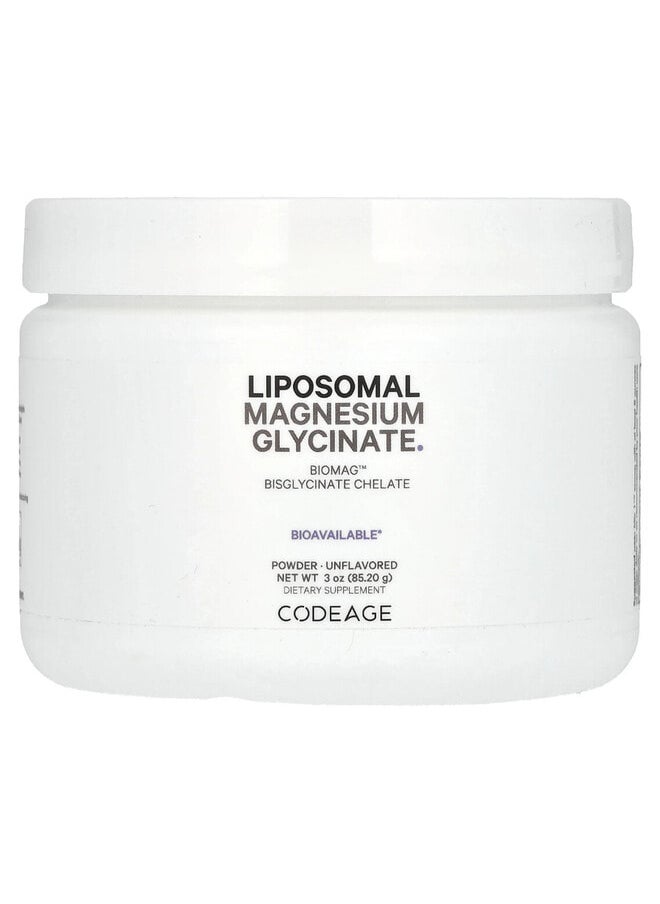 Codeage Liposomal Magnesium Glycinate Powder, Unflavored, 3 oz (85.2 g)  - Image 2
