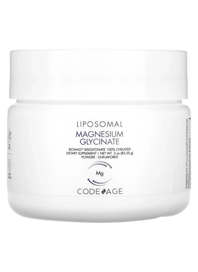 Codeage Liposomal Magnesium Glycinate Powder, Unflavored, 3 oz (85.2 g)  - Image 1