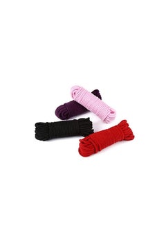 ECVV 2Pack 10 M/33 Feet 8 MM All Purpose Soft Cotton Twisted Rope(Black)  - Image 5