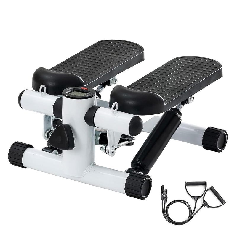 AASHRO MALL 2026 Mini Stepper for Exercise at Home with Resistance Bands | 360 lbs Capacity Hydraulic Stair Stepper | Portable Steppers for Full Body Workout | Smooth & Quiet Machine | LCD Monitor - Image 1