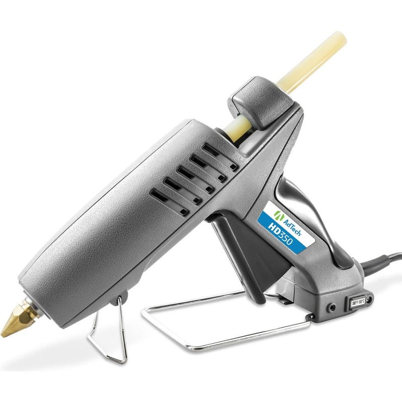 Adtech Industrial Strength Full Size High-Output Hot Melt Glue Gun â€“ Professional Grade Hot Glue Gun for Carpentry, Repairs & Remodeling, grey, hd 350 (0462) - Image 1