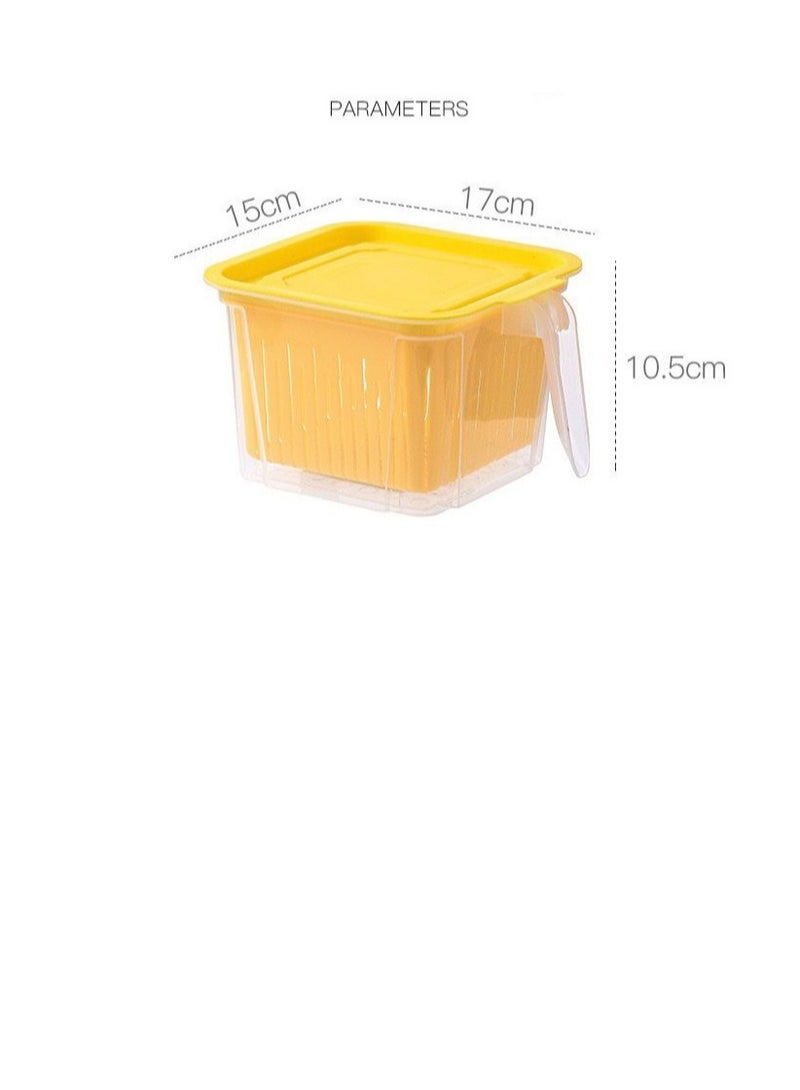 DARIYAH Plastic receptacle basket with handle kitchen drainage box refrigerator XQ-024A - Image 2