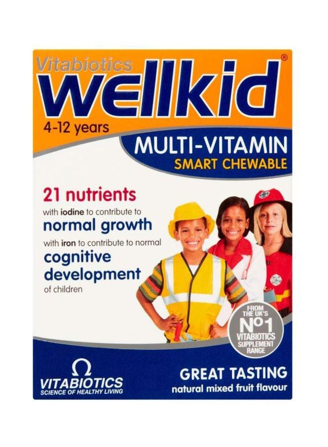 Vitabiotics Wellkid Smart Chewable Multi-Vitamin 30 Tablets - Image 1