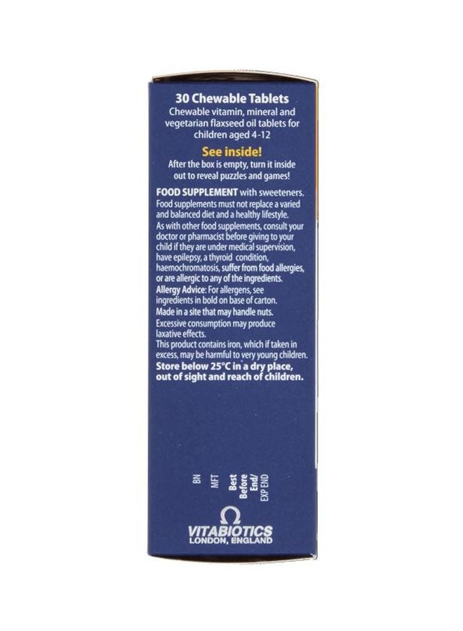 Vitabiotics Wellkid Smart Chewable Multi-Vitamin 30 Tablets - Image 4