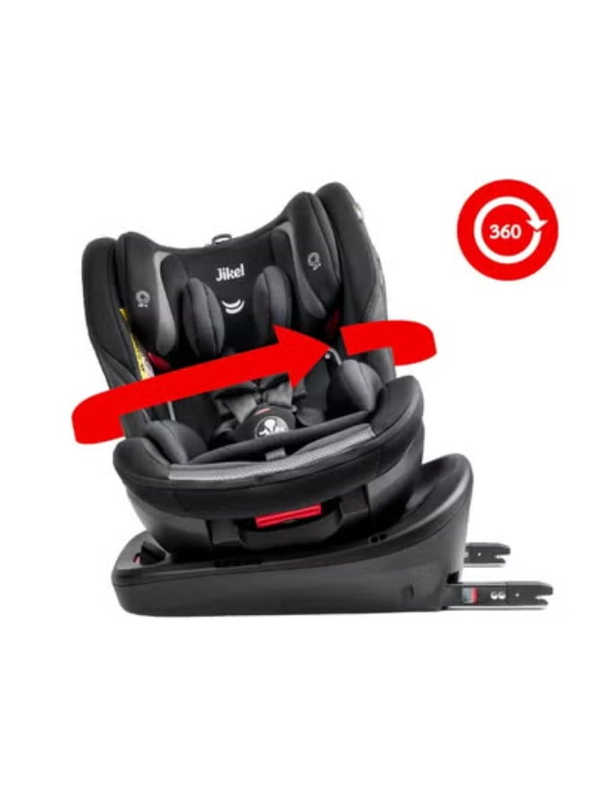 جيكل - مقعد السيارة ساتورن القابل للدوران 360 مع نظام IsoFix - أسود - Image 2