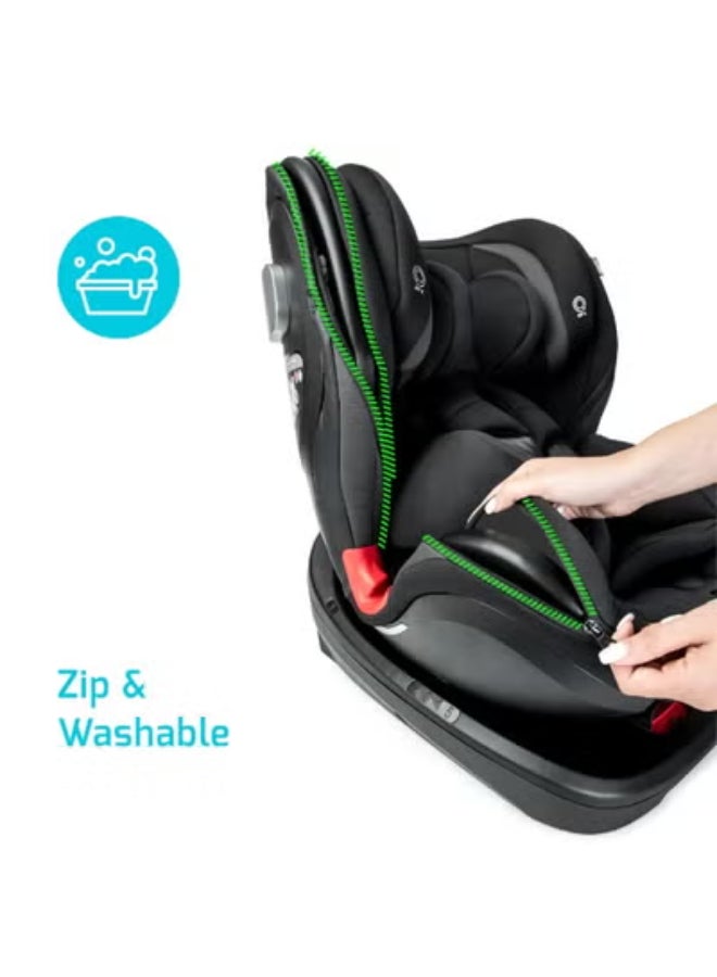 جيكل - مقعد السيارة ساتورن القابل للدوران 360 مع نظام IsoFix - أسود - Image 3