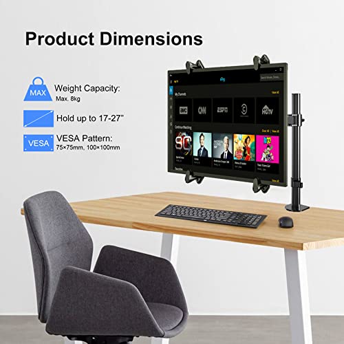 suptek Universal VESA Mount Bracket Adapter Monitor Arm Mounting Kit for Screen 17 to 27 inch - Image 2