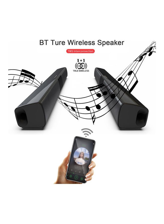 NIBEMINENT BS-28B Wireless Bluetooth Speakers V8979B_P Black - Image 5