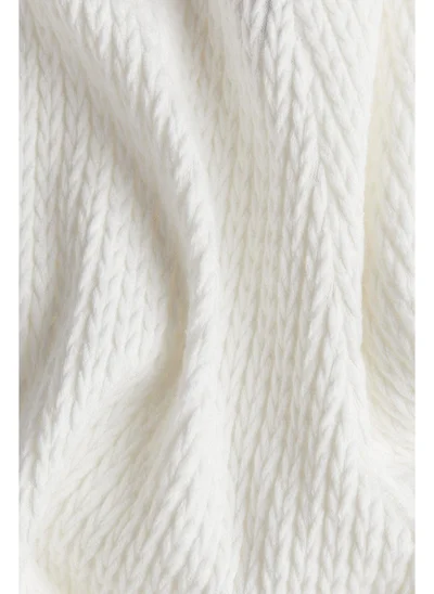 اتش اند ام Flared cable-knit look trousers