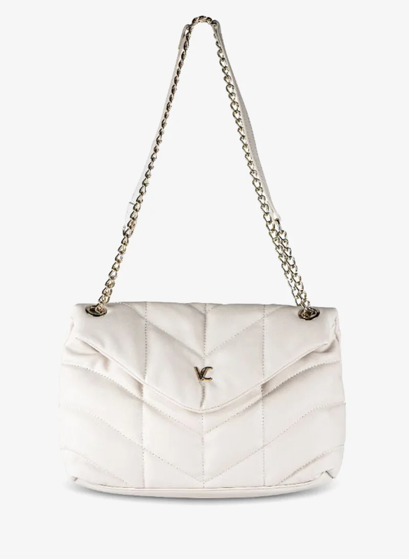 Women Quilted Shoulder Bag With Chain