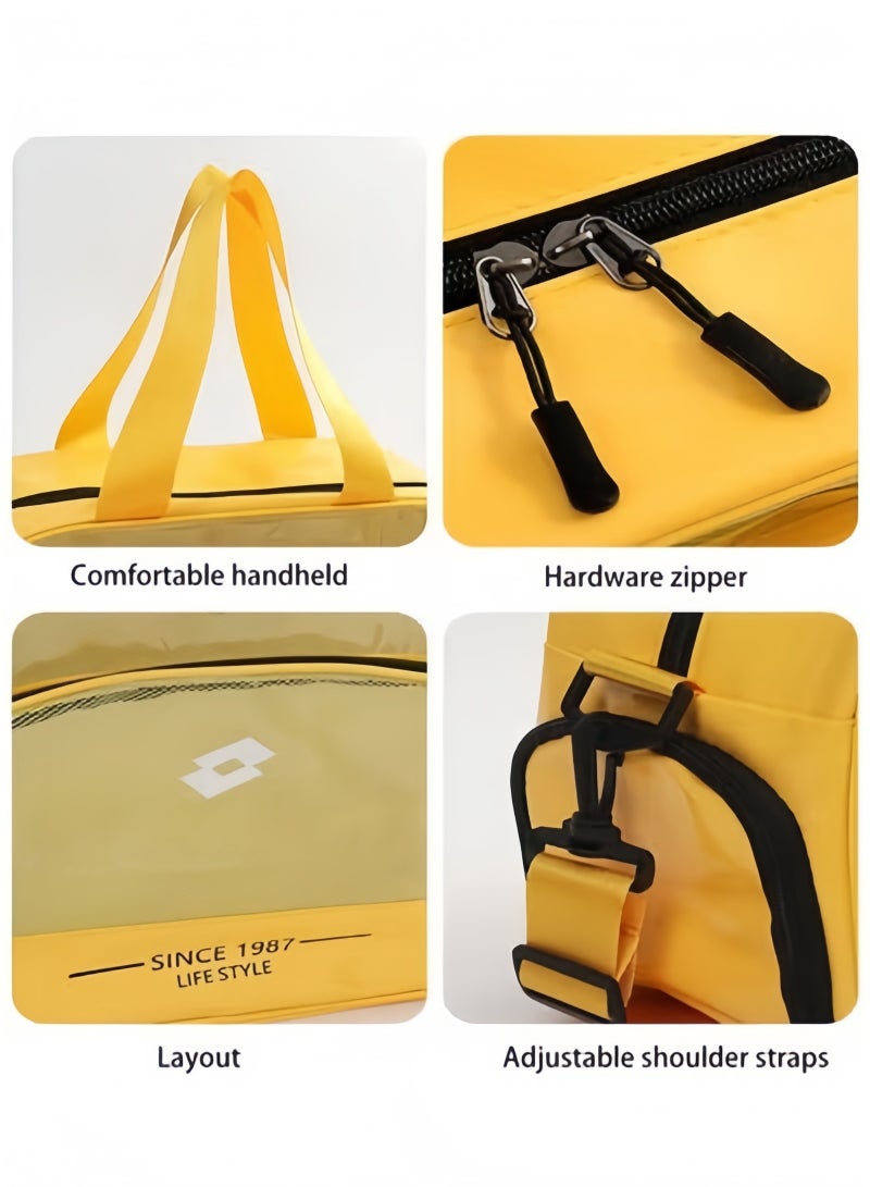 جيجيرو حقيبة سباحة رياضية وحقيبة شاطئ وحقيبة رياضية للياقة البدنية وحقيبة سفر وحقيبة لياقة بدنية وحقيبة شاطئ باللون الأسود - Image 4