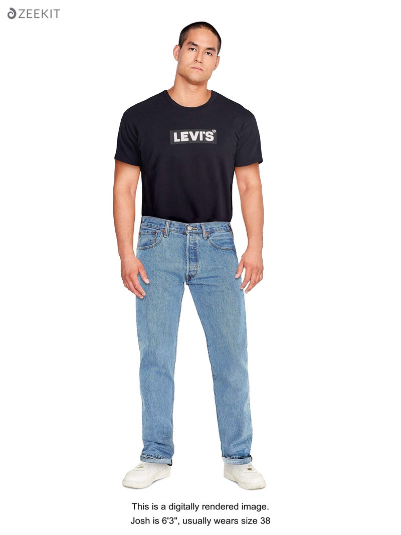 Levi's Men's 501 Original Fit Jeans (Also Available in Big & Tall), Light Stonewash, 32W x 29L - Image 4