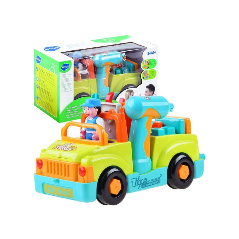 Hola - Little Mechanic Tool Truck Set With Light & Music - E13-428 - Image 1