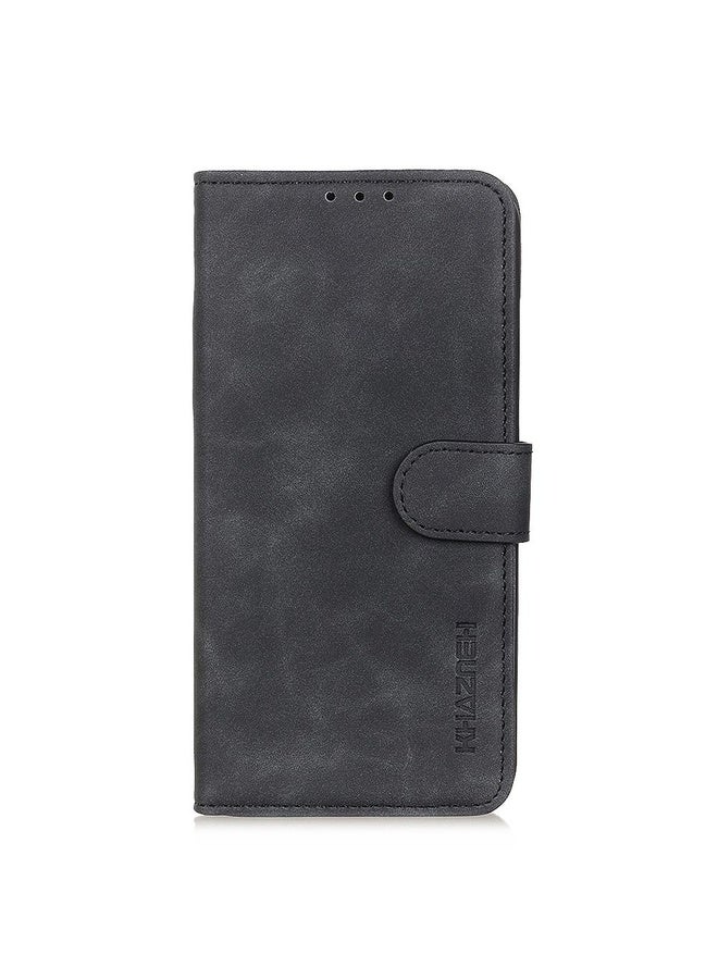 HuHa For Sony Xperia Ace II KHAZNEH Retro Texture PU + TPU Horizontal Flip Leather Case with Holder & Card Slots & Wallet(Black)  - Image 2