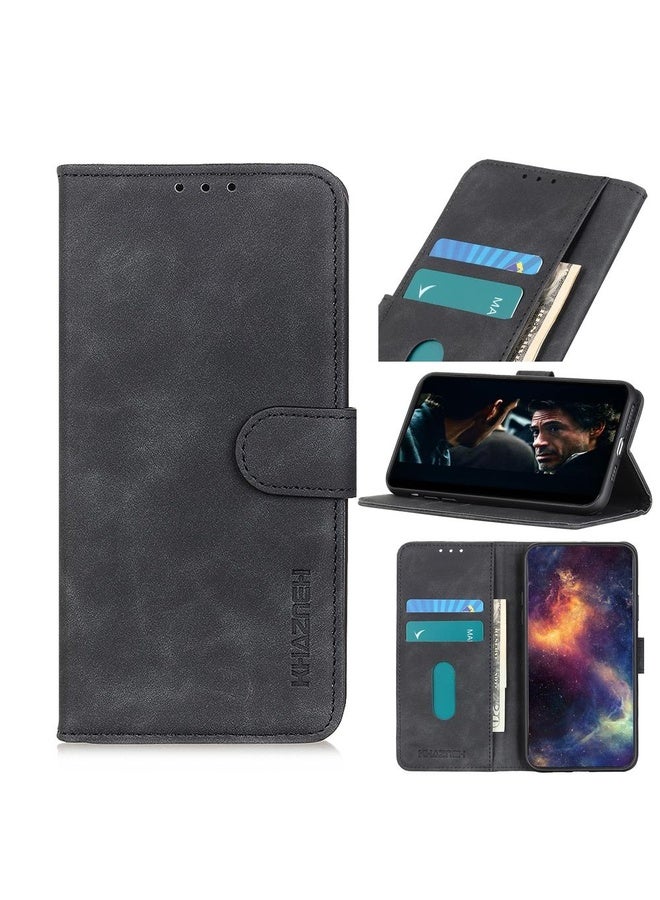 HuHa For Sony Xperia Ace II KHAZNEH Retro Texture PU + TPU Horizontal Flip Leather Case with Holder & Card Slots & Wallet(Black)  - Image 1