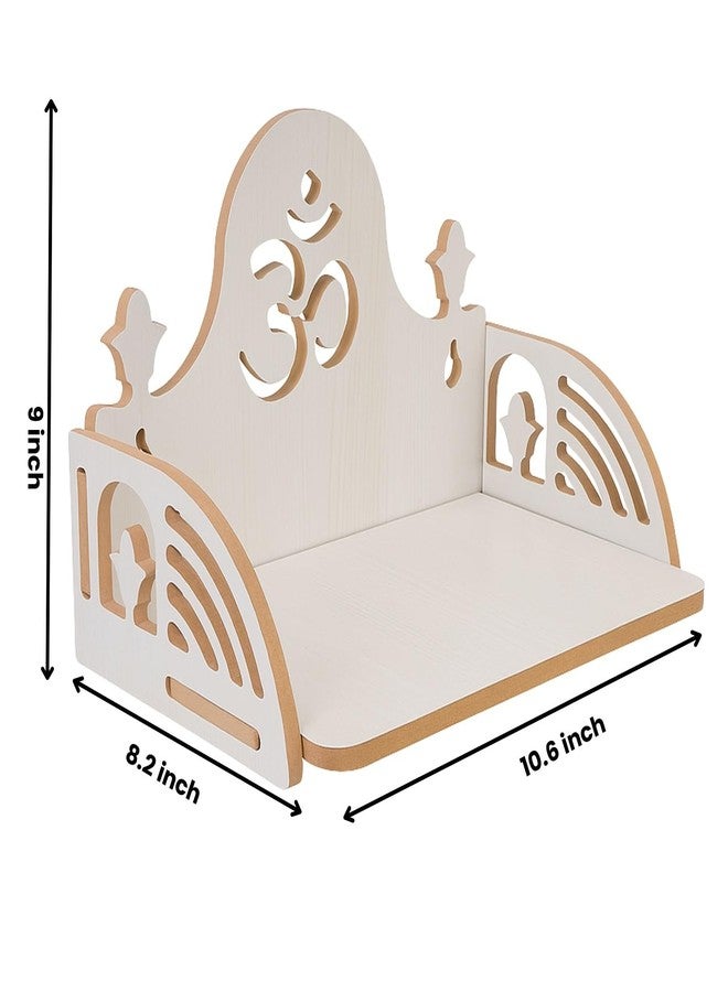 HOMEWEY DECOR Wooden Home Temple Handcrafted Support Heavy Idols Luxurious Finish Pooja Mandir for Home & Office Wall Mount for Room (Design4) - Image 2