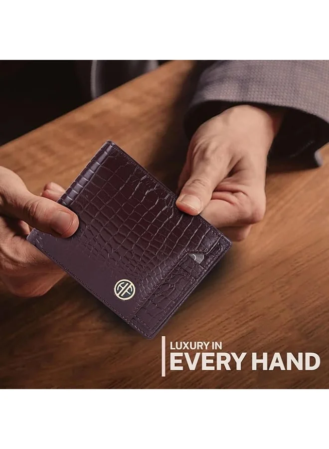 Hammonds Flycatcher  Wallet for Men Leather Original, Mens Wallet, Leather Wallets for Men Stylish, Bi-Fold Wallets for Man, 6 Card Slots, Easy Access Card Slots, Coin Pocket, Gift for Mens  | Best Price UAE