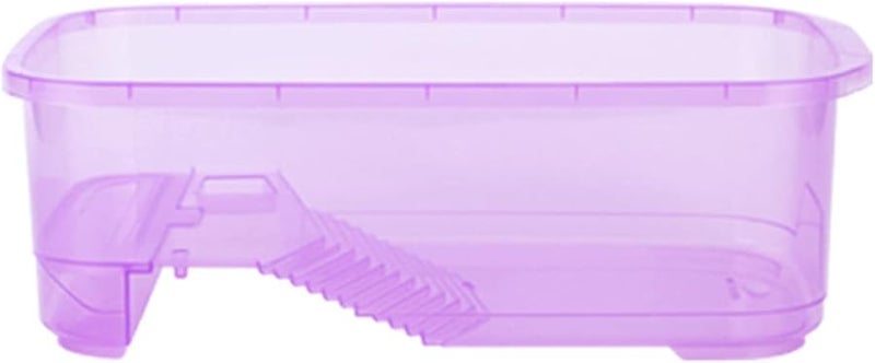 حوض السلالم الكبير للزواحف الأرجواني منصة التشمس لمنع هروب السلاحف من الموطن - Image 1