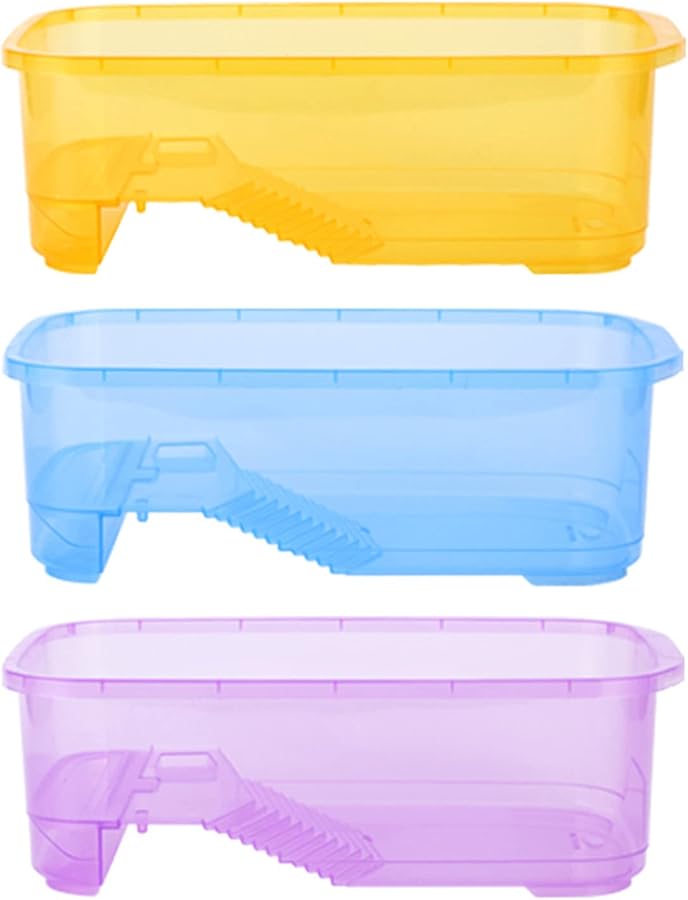 حوض السلالم الكبير للزواحف الأرجواني منصة التشمس لمنع هروب السلاحف من الموطن - Image 5