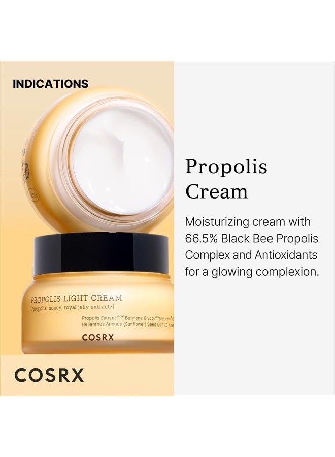 COSRX Propolis Cream, Hydrating Lightweight Face Moisturizer with 64.5% Propolis Extract, Nourish and Soften Dry Skin, 2.19 fl.oz / 65ml, Not Tested on Animals, No Parabens, No Sulfates, No Phthalates white - Image 2