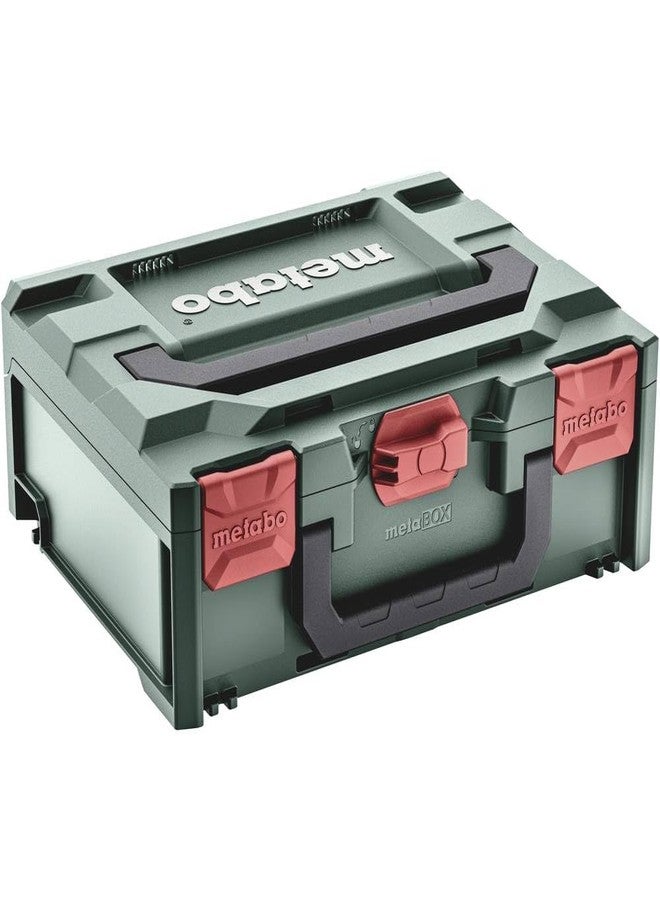 ميتابو Metabo metaBOX 145 لـ BS L/BS LT/SB L/SB LT، 18 فولت (626886000) الأبعاد: 396 × 296 × 145 مم، حجم العلبة: 11.2 لتر، أقصى سعة تحميل: 125 كجم