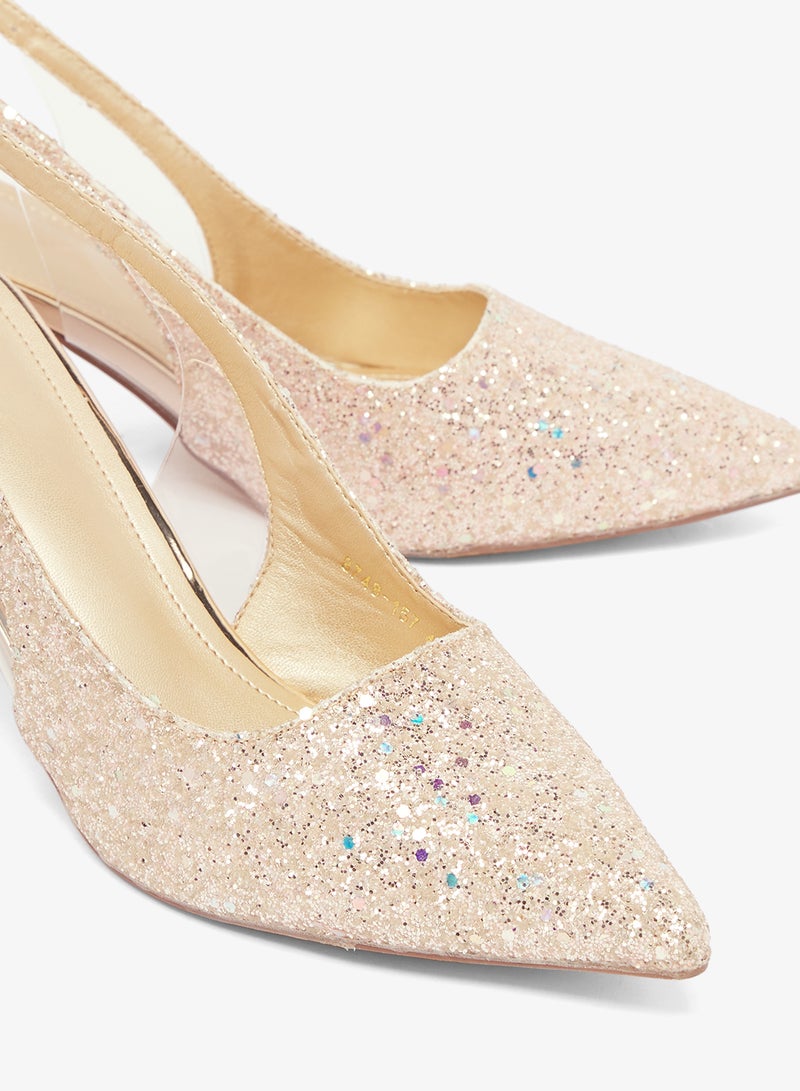 حذاء كلاسيكي بكعب خلفي مكشوف