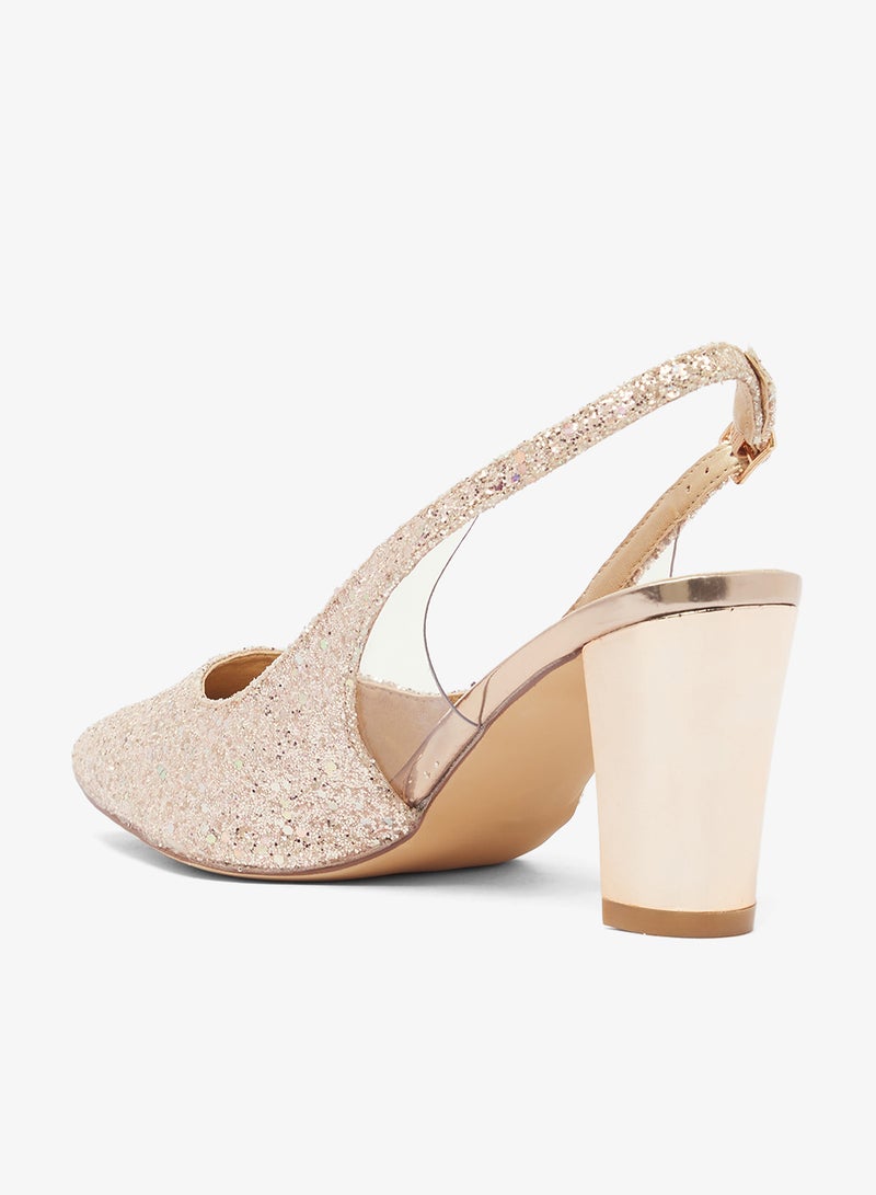 حذاء كلاسيكي بكعب خلفي مكشوف