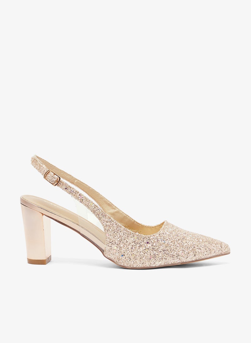 حذاء كلاسيكي بكعب خلفي مكشوف